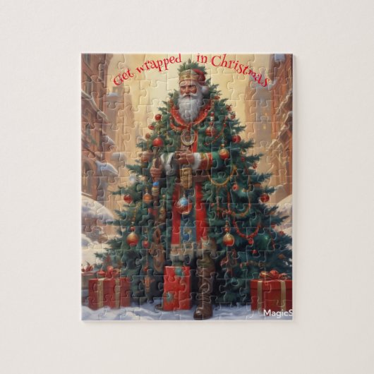 AI se faire envelopper dans le puzzle de Noël (Vertical)