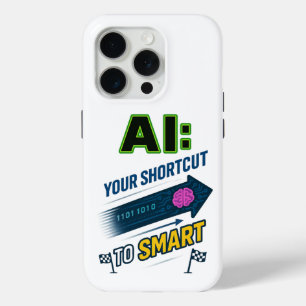 AI-snelkoppeling naar slimme grappige kunstmatige iPhone 15 Pro Case