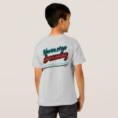 AI T-shirt futuristisch tech robot ontwerp (Achterkant volledig)