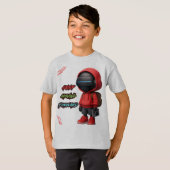 AI T-shirt futuristisch tech robot ontwerp (Voorkant volledig)