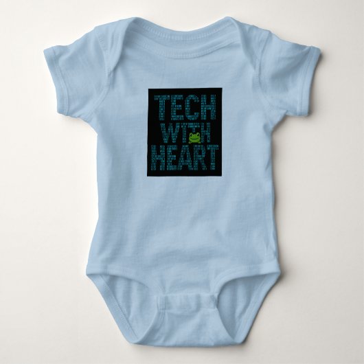 AI: Tech met Hart Kikker Romper (Voorkant)