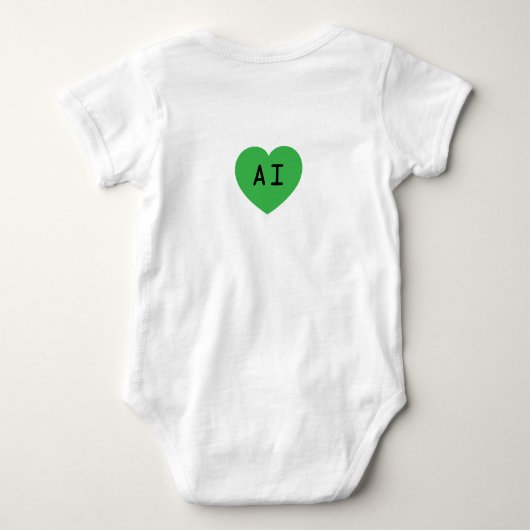 AI: Tech With Heart Frog Romper (Achterkant)