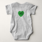 AI: Tech With Heart Frog  Romper (Achterkant)