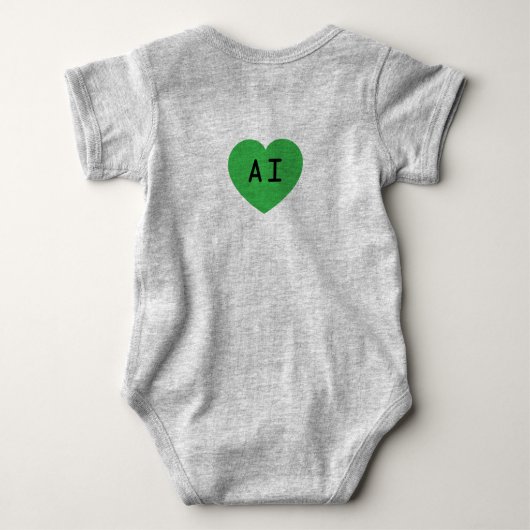 AI: Tech With Heart Frog Romper (Achterkant)