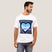 AI: Tech with Heart Men's White T-shirt (Voorkant volledig)