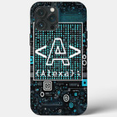 Ai - Technologie - Codeermonogram - letter A Case-Mate iPhone Case (Achterkant)