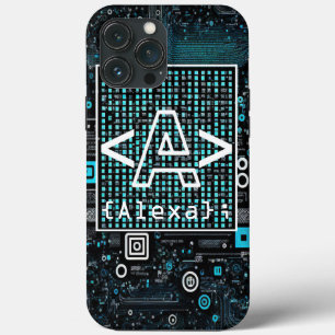 Ai - Technologie - Codeermonogram - letter A iPhone 13 Pro Max Hoesje