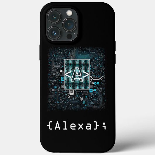 Ai - Technologie - Codeermonogram - letter A Hoesj Case-Mate iPhone Case (Achterkant)