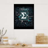 Ai - Technologie - Codeermonogram - Sigma Poster (Keuken)