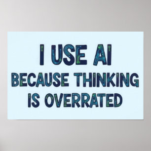 AI-tekst Poster