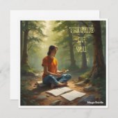 AI Thinking of You Note Kaart Notitiekaartje (Voorkant / Achterkant)