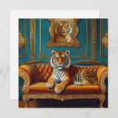 AI Tiger Feestdagenkaart (Voorkant / Achterkant)