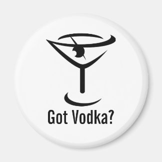 Ai Vodka Round Magnet