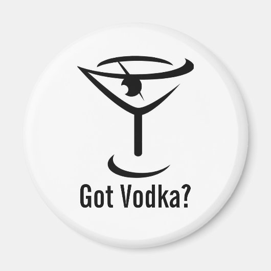 Ai Vodka Round Magnet (Devant)