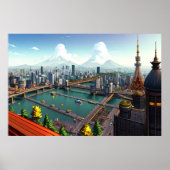 Ai voit comment Tokyo ressemble | AI Art Poster (Devant)