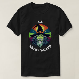 AI Wacky Wizard. Sjabloon T-shirt