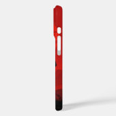 AI Warrior iPhone Cover – Epic Red Sun Silhouette (Achterkant / Links)