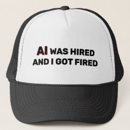 AI Was Hired And I Got Fired™ Trucker Hat Trucker Pet