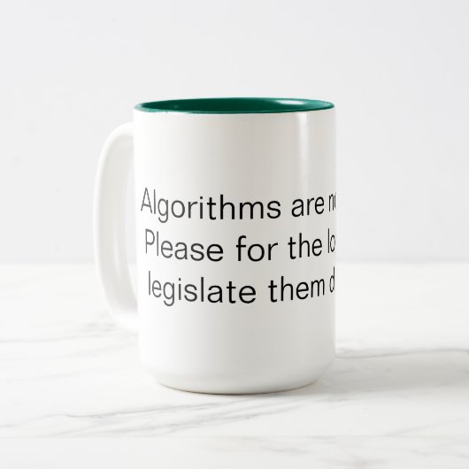 AI-wetgeving mok (Voorkant links)