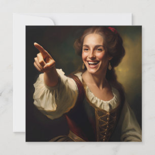 AI wijzen en lachen Feestdagenkaart