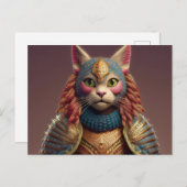 AI Yarn Cat Briefkaart (Voorkant / Achterkant)