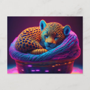 AI Yarn Jaguar Briefkaart