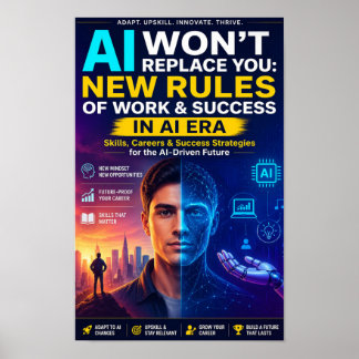AI Zal Je Niet Vervangen: Nieuwe Regels voor Werk Poster