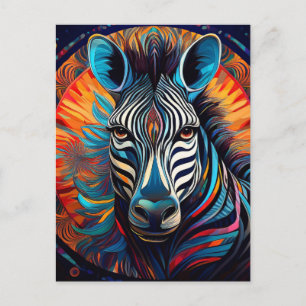 AI-zebra Feestdagenkaart