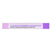 Aicardi Syndrome Awareness Pattern Ribbon Grosgrain Lint (Voorkant)