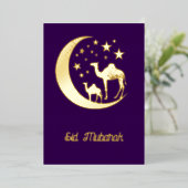 Aïd - chameaux d'or - invitation à la feuille (Debout devant)