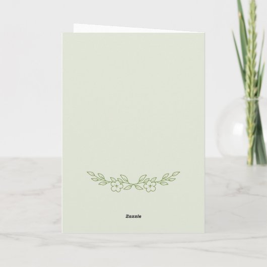 Aïd Moubarak - Carte de remerciements de voeux (Dos)