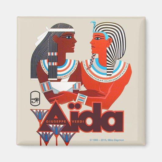 Aïda! opera magneet (Voorkant)