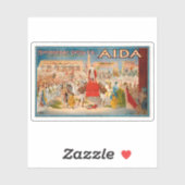 Aida opera vintage poster (1908) sticker (Vel)