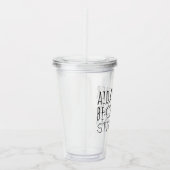 Aida Rather Be Cross Stitching Fun Acryl Drinkbeker (Rechts)