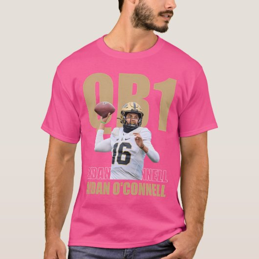 Aidan O'Connell No.16 Purdue Fan Jersey T-shirt (Voorkant)