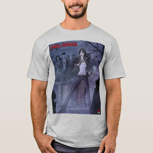 Aide à concevoir un T-shirt gris de base (Devant)