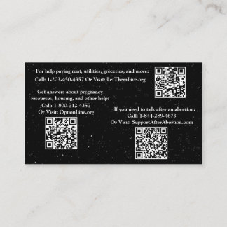 Aide à la grossesse et carte d'information après a