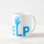 Aide à la typographie Café Mug (Devant droit)