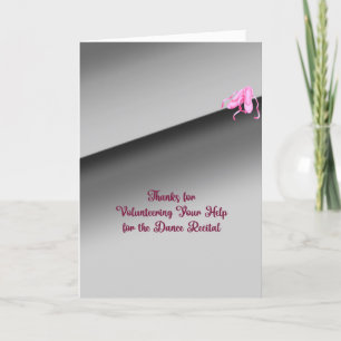 Aide au bénévolat carte de remerciements
