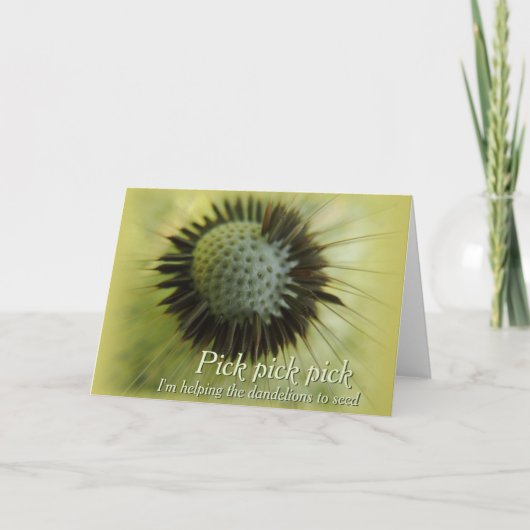 Aide aux pandelions CC0501 Carte de voeux (Devant)