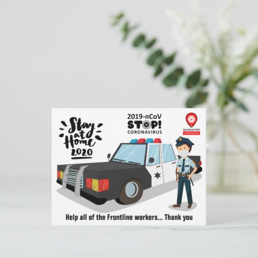 Aide - Carte postale (Debout devant)