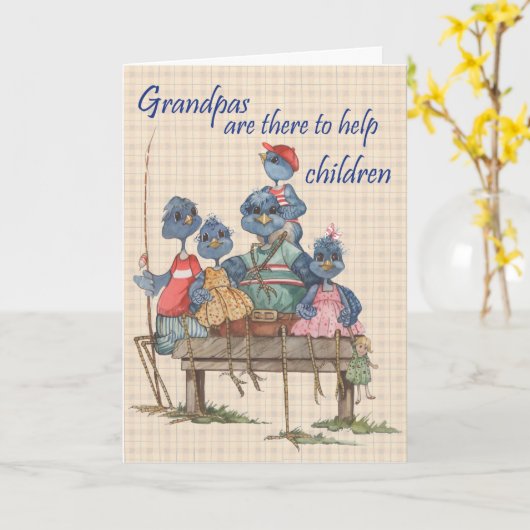 Aide de Grandpas - Carte de voeux (Fleur jaune)