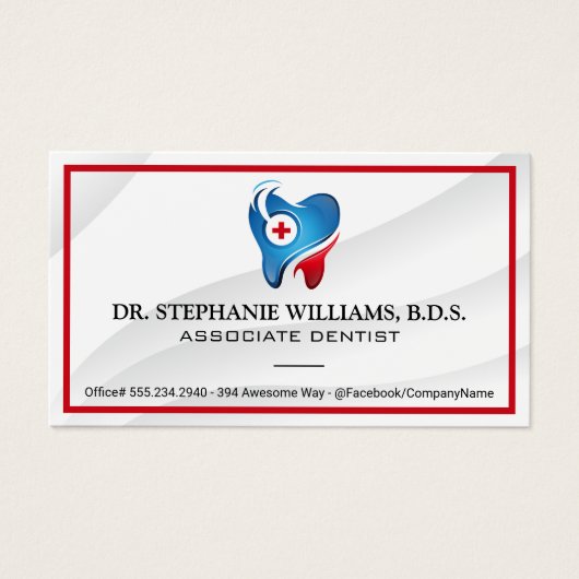 Aide dentaire Logo pour dents | dentisterie (Devant)