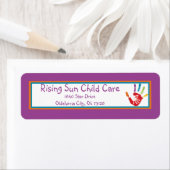 Aide Étiquette de retour à la garde d'enfants (En situation)