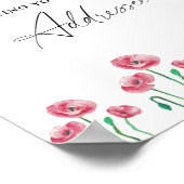 Aide florale pour la mariée occupée Affiche d'adre (Coin)