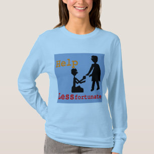 Aide ; Majeure chance sur T-shirt bleu pour Female