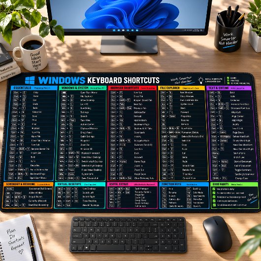 Aide-mémoire des raccourcis clavier Windows