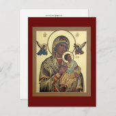 Aide perpétuelle Carte de prière Mère de Dieu (Devant / Derrière)