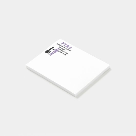 Aide physique-thérapeute Notes post-it (Incliné)