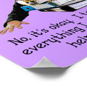 Aide pour vos problèmes drôle affiche panneau (Coin)